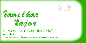 hamilkar major business card